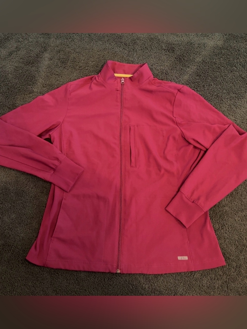 Landau lightweight Women's Maroon / Wine / Burgundy Full-Zip scrub jacket